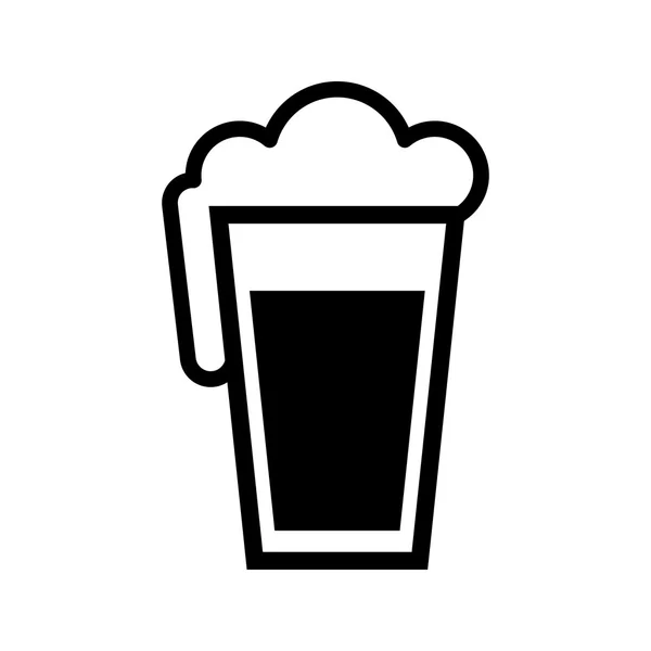 Una pinta de cerveza — Vector de stock