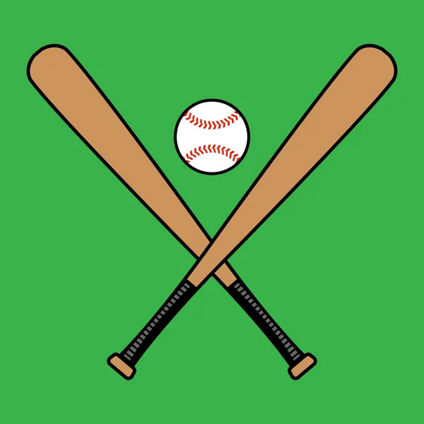 Vector murciélagos de béisbol — Vector de stock