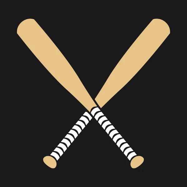 Бейсбольні біти вектор — стоковий вектор