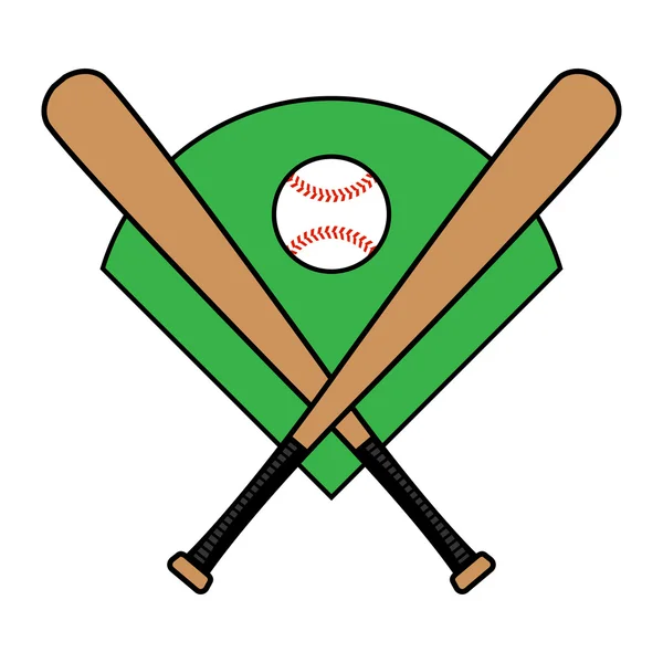 Vector murciélagos de béisbol — Vector de stock