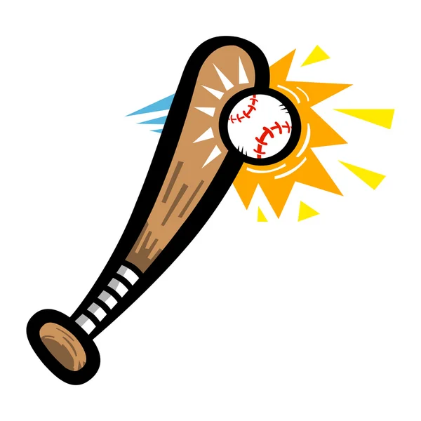 Vector murciélagos de béisbol — Vector de stock