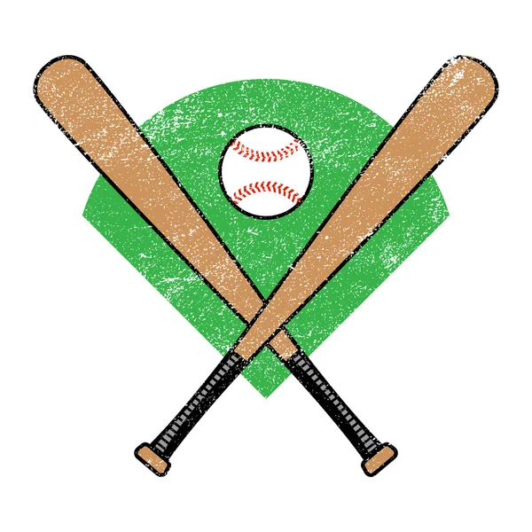 Vector murciélagos de béisbol — Archivo Imágenes Vectoriales