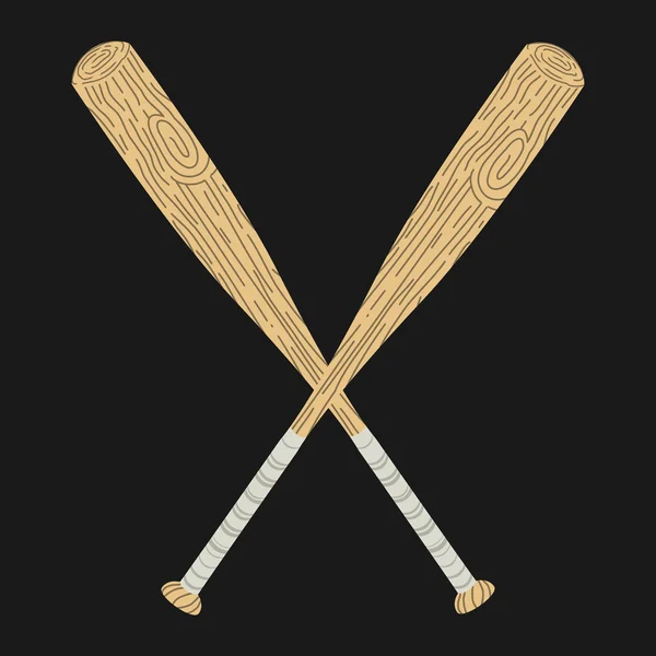 Baseball Bats vettore — Vettoriale Stock