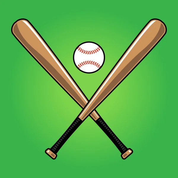 Vector murciélagos de béisbol — Vector de stock
