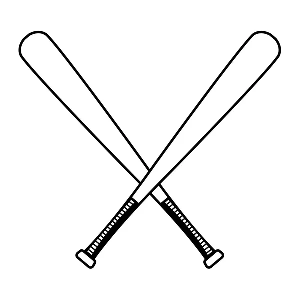 Vetor de bastões de beisebol — Vetor de Stock