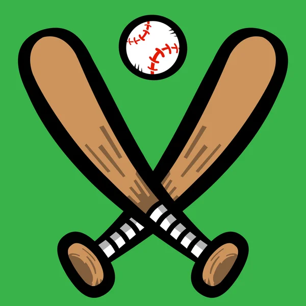 Basebollträn vektor — Stock vektor