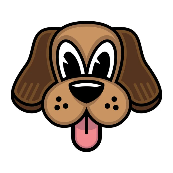 Welpe Hund Cartoon Vektor Illustration — Stockvektor