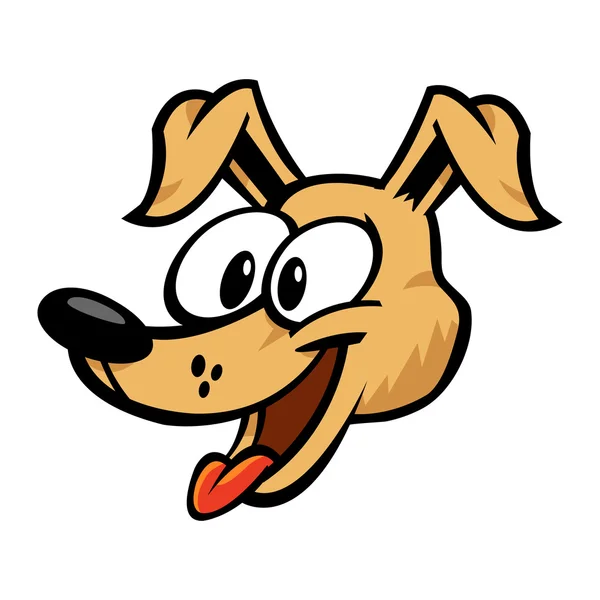 Puppy perro ilustración vector de dibujos animados — Vector de stock