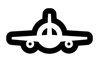 Uçak uçan vektör simgesi