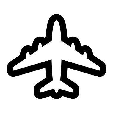 Uçak uçan vektör simgesi