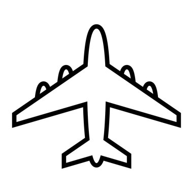 Uçak uçan vektör simgesi