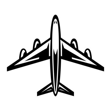 Uçak uçan vektör simgesi