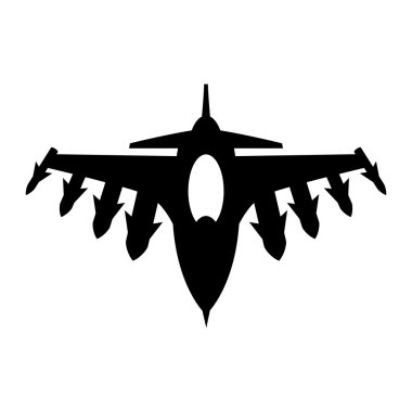 Savaş uçağı vektör simgesi