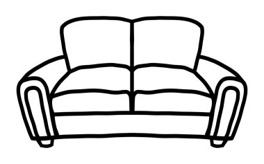 Vektör simge kanepe