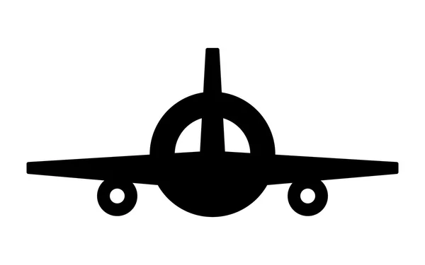 Flugzeugflug-Vektor-Symbol — Stockvektor