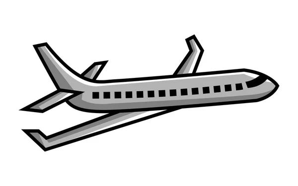 Flugzeugflug-Vektor-Symbol — Stockvektor