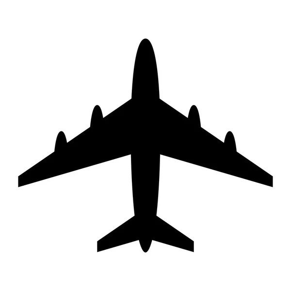 Flugzeugflug-Vektor-Symbol — Stockvektor