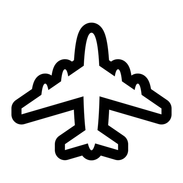 Airplane Flying Vector Icon — Stock Vector