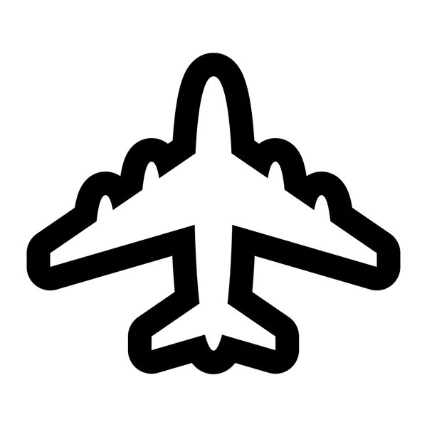 Flugzeugflug-Vektor-Symbol — Stockvektor