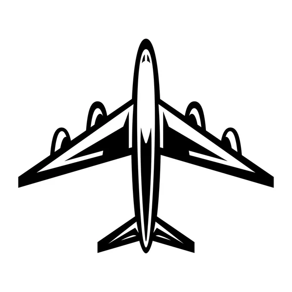 Flugzeugflug-Vektor-Symbol — Stockvektor