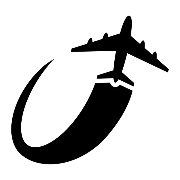 Flygplan flygande vektor Icon — Stock vektor