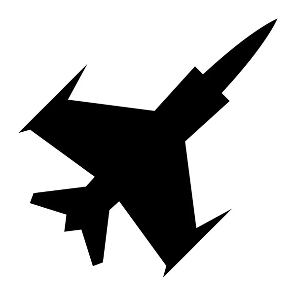 Fighter Jet wektor ikona — Wektor stockowy