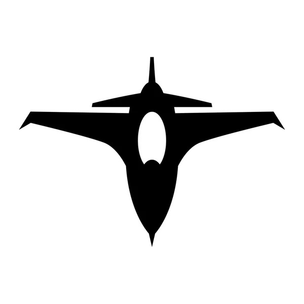 Fighter Jet vektor-ikonen — Stock vektor