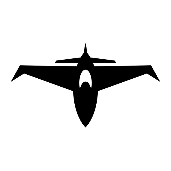 Sugárhajtású vadászgép vektor ikon — Stock Vector