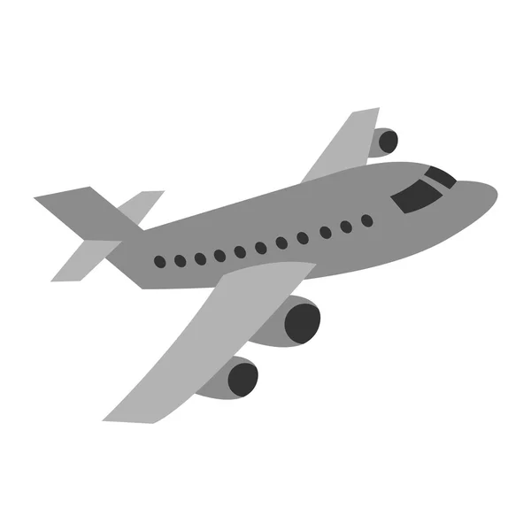 Flugzeugflug-Vektor-Symbol — Stockvektor