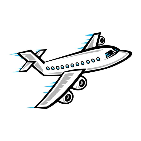 Flugzeugflug-Vektor-Symbol — Stockvektor