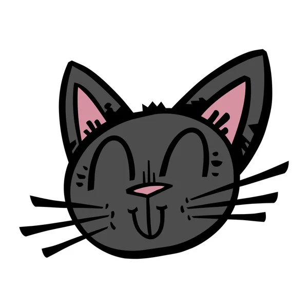 Black Cat Cartoon vector — Stock Vector