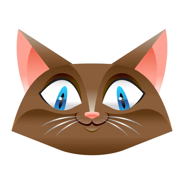 Cat Face vector cartoon — Stock Vector