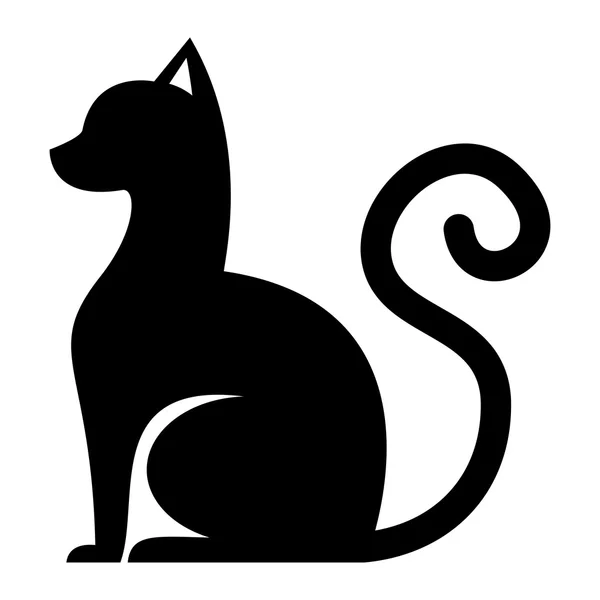 Vecteur de bande dessinée chat noir — Image vectorielle