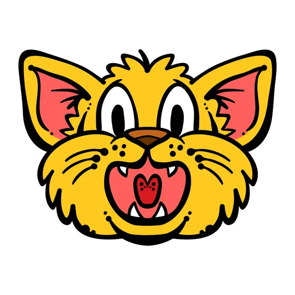 Cat Face vector cartoon — Stock Vector