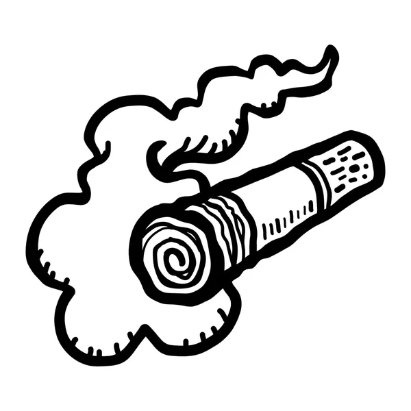 Ilustração do vetor tabagismo cigarro — Vetor de Stock