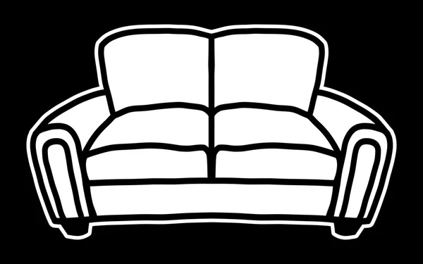 Couch vector icon — Stock Vector