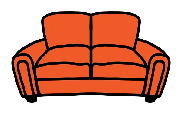 Couch vector icon — Stock Vector