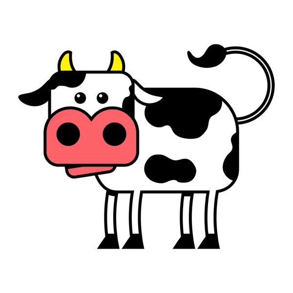 Cow vector cartoon illustration — Stock Vector