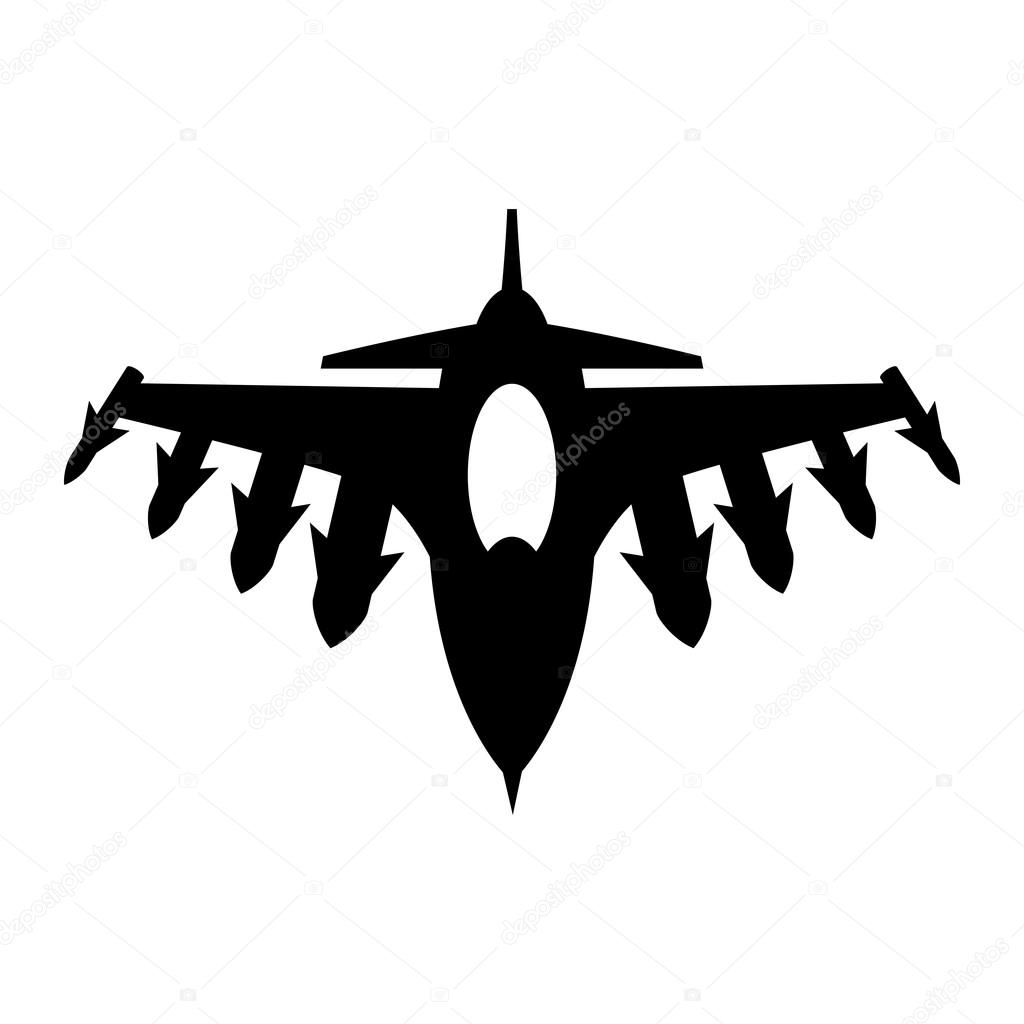 Fighter Jet Vector Icon