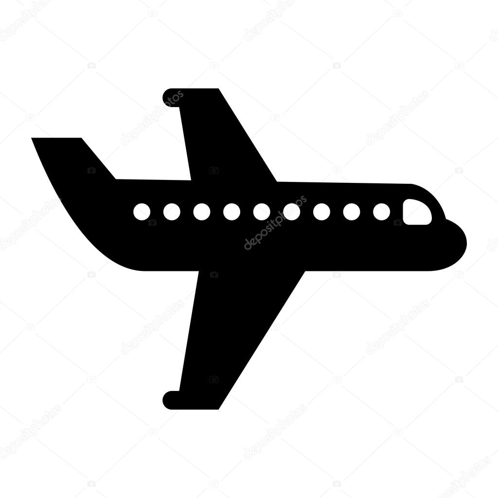 Airplane Flying Vector Icon