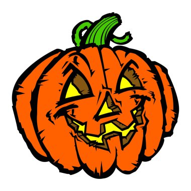 Jack O Fener kabak vektör simgesi