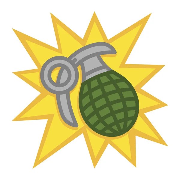 Hand grenade vektor illustration — Stock vektor