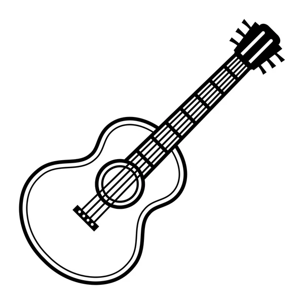 Ícone de vetor de guitarra — Vetor de Stock