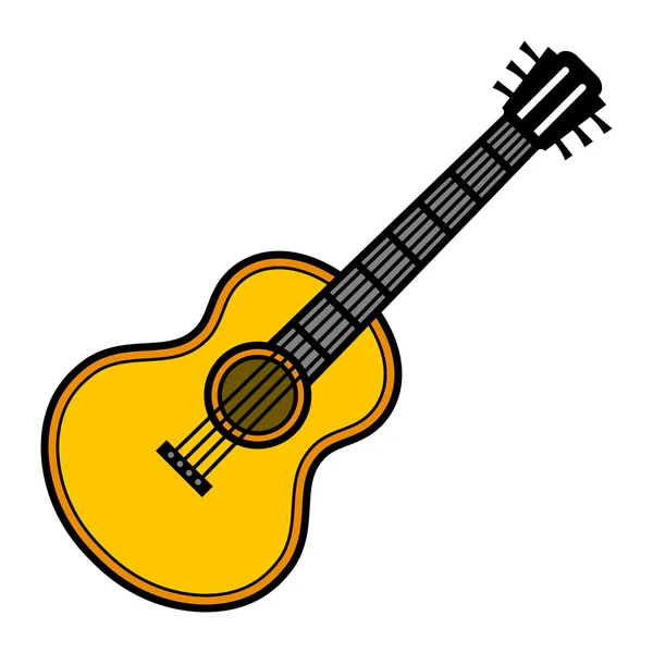 Ícone de vetor de guitarra — Vetor de Stock