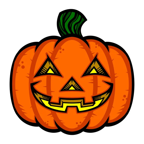 Jack O Lantern pompoen Vector Icon — Stockvector