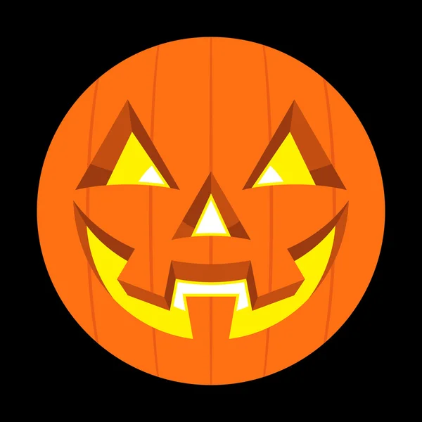 Jack O Lantern Pumpkin Vector Icon — Stock Vector