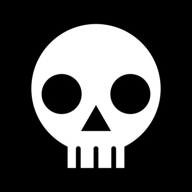 Kafatası vektör simgesi