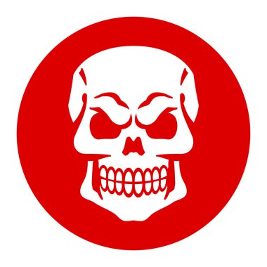 Kafatası vektör simgesi