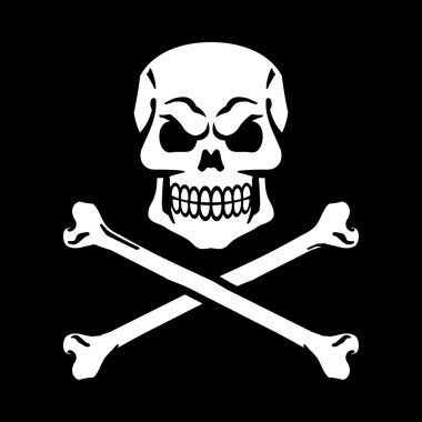 Kafatası vektör simgesi