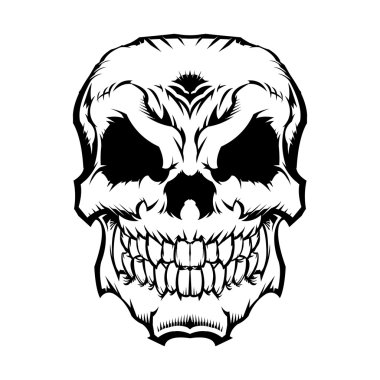 Kafatası vektör simgesi